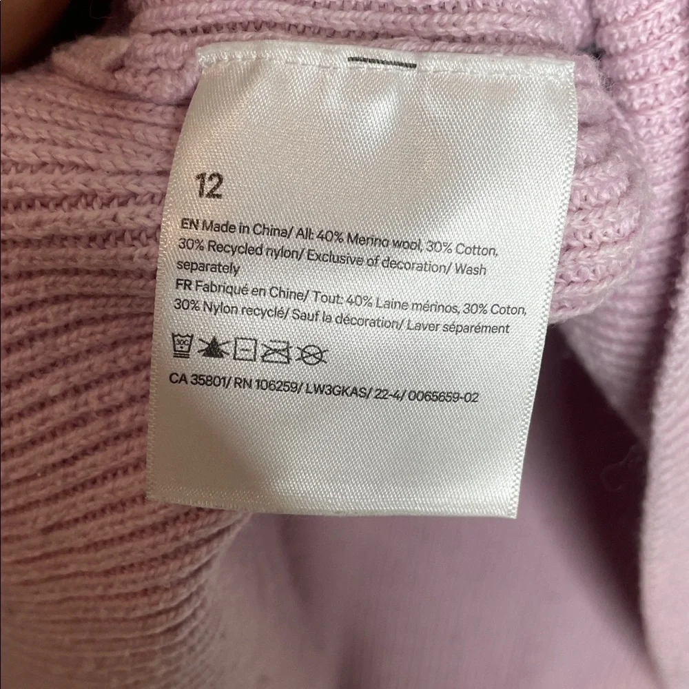 Lululemon | Women’s Merino Wool-Blend Ribbed Crewneck Sweater Size 12